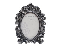 rama foto Baroque argintiu antic patinat